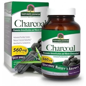 Natura Answers, Charbon sans gluten, 90 gélules végétariennes