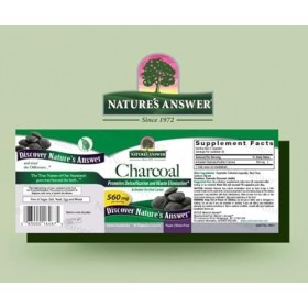 Natura Answers, Charbon sans gluten, 90 gélules végétariennes
