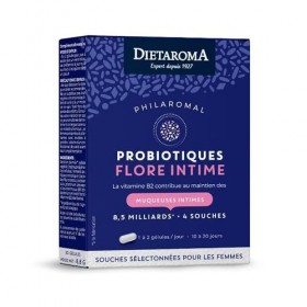 Philaromal Flore Intime - Complément alimentaire probiotique pour la flore intime - 20 gélules