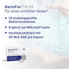 BactoFlor 10/20 aktive Bakterienkulturen Kapseln, 30 pc Capsules
