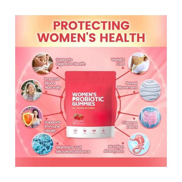 Nouveau - Femmes probiotiques équilibrés, équilibre de pH, facile tous les jours. Consolider tous les avantages en une seule 