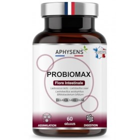 Probiotiques Flore Intestinale | Entretien du Microbiote | Digestion, Immunité & Bien-Être | 4 souches optimisées, 60 Gélules