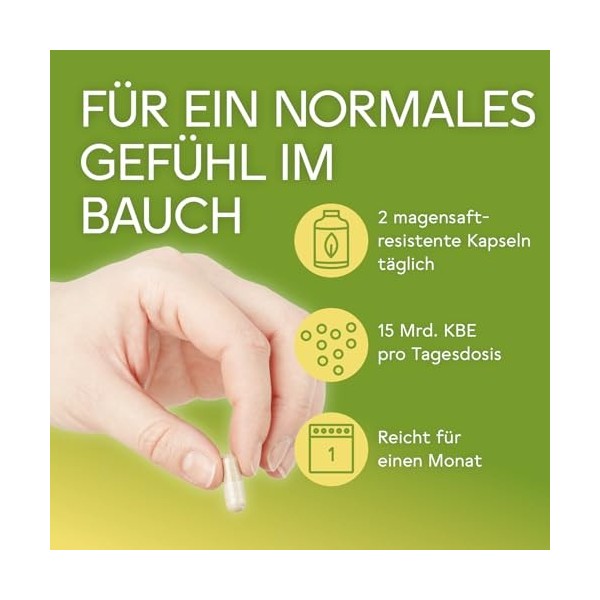 BitterLiebe ® Probio-Kulturen Complexe Capsules avec 15 milliards de bactéries biologiques I Bactéries intestinales pour la f