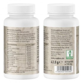 MADENA SiboVital - Complexe végétal chez SIBO pour soutenir la muqueuse intestinale - 60 gélules avec tulsi, amla, scarpentia