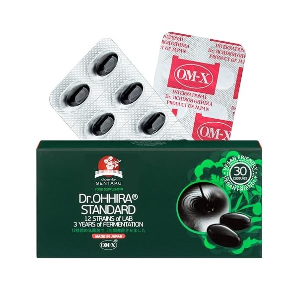 Dr. OHHIRA® – Standard pour la Santé Intestinale – Probiotiques, Prébiotiques et Postbiotiques OM-X® –3 Ans Fermentation de 1...