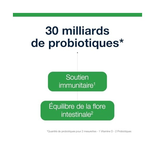 Metagenics UltraFlora Immune - Double Action - 30 miliards de Probiotiques et Vitamine D - Soutient immunitaire - Équilibre d