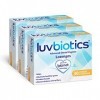 Luv Biotics Pastilles au citron sans sucre avec probiotiques oraux, xylitol et aloe vera - 3 x 30 pastilles
