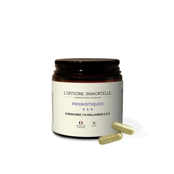 Probiotiques | Qualité Premium | Dosage Fort | 8 Souches | Officine Immortelle