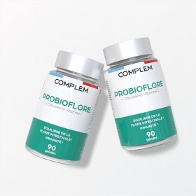 COMPLEM Probioflore – Probiotiques Multi-Souches – Flore Intestinale & Microbiote – 90 Gélules Gastro-Résistantes – Complémen