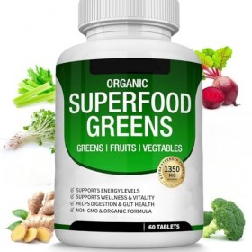 Veggie aux greens biologiques - Ingrédients naturels, soutien énergétique, hommes et femmes, végétalien, non-OGM