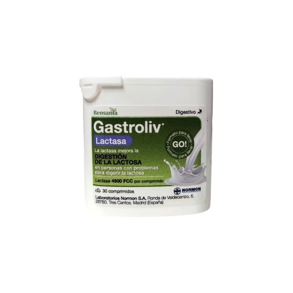 Bensania Gastroliv Lactasa 30 Comp Bactéries et levures