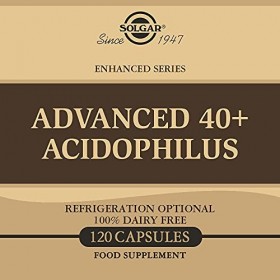 Solgar Advanced 40+ Acidophilus Vegetable Capsules - Pack of 2 60 each 