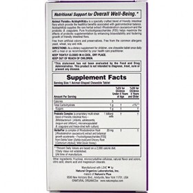 AcidophiKidz Lot de 90 animaux à mâcher pour enfant Baie naturelle Natures Plus