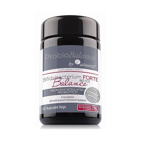 ProbioBalance Bifidobacterium Balance Forte Microencapsulé Probiotiques 5 souches de 10 milliards de bactéries 60 gélules Ali