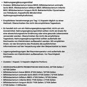 ProbioBalance Bifidobacterium Balance Forte Microencapsulé Probiotiques 5 souches de 10 milliards de bactéries 60 gélules Ali