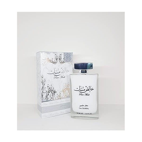 Parfum PURE MUSK 100 ml Eau de Parfum Milky Parfum Femme Attar Arab Musc, Musc Blanc, Vanille