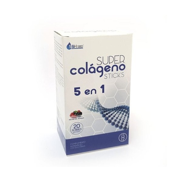 Colageno Super Sticks 5 en 1 20 sobres Science Health