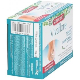 SUPERDIET, Vivaflore Transit,Ventre Plat, 100 Capsules !Nouvelle formule !