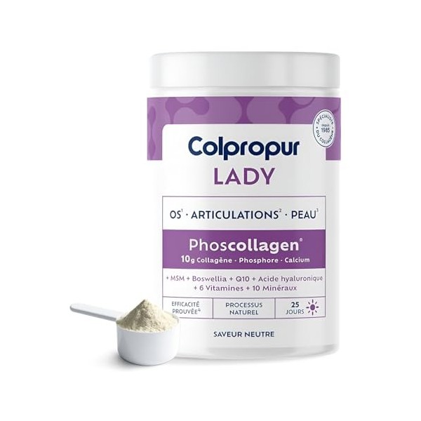 COLLAGENE Poudre Spécial Ménopause | 25 jours |Saveur Pêche | Complément Alimentaire Femme | Collagène Hydrolysé, Vitamine C ...