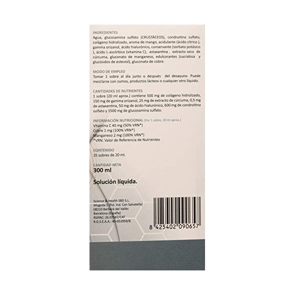 Science & Santé Sbd Megaflex 500 15 Sbrs Liquide - Lot de 1