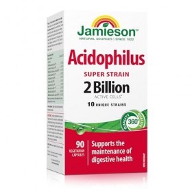 Jamieson Acidophilus Super Strain 90 Capsules Bactéries et levures