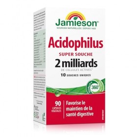Jamieson Acidophilus Super Strain 90 Capsules Bactéries et levures