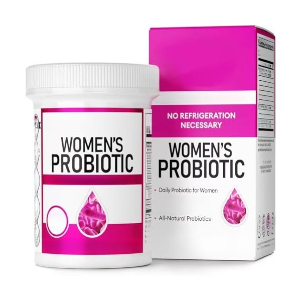 Probiotiques pour Femmes - Equilibre, Digestif, Santé Féminine - Prébiotiques Bio