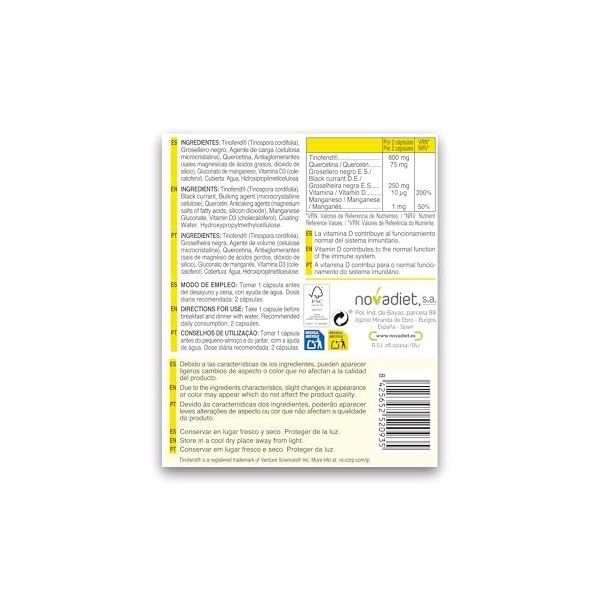 NOVADIET ALESTAMIN 30vcaps. – gélules qui facilitent la supplémentation quotidienne, contribue au fonctionnement normal de l’