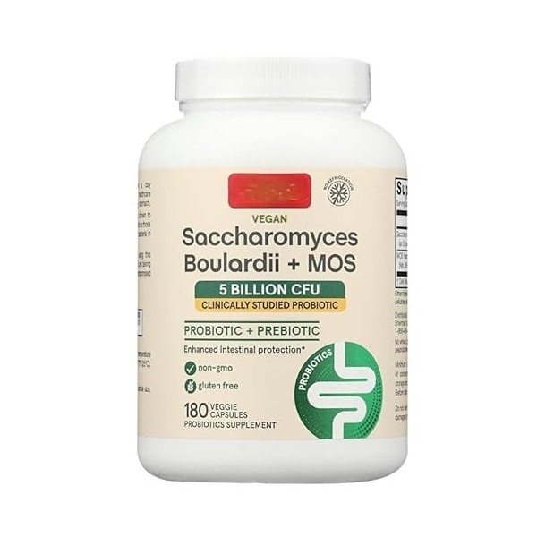N.Omegas Formulas Saccharomyces Boulardii Plus MOS 180 gélules