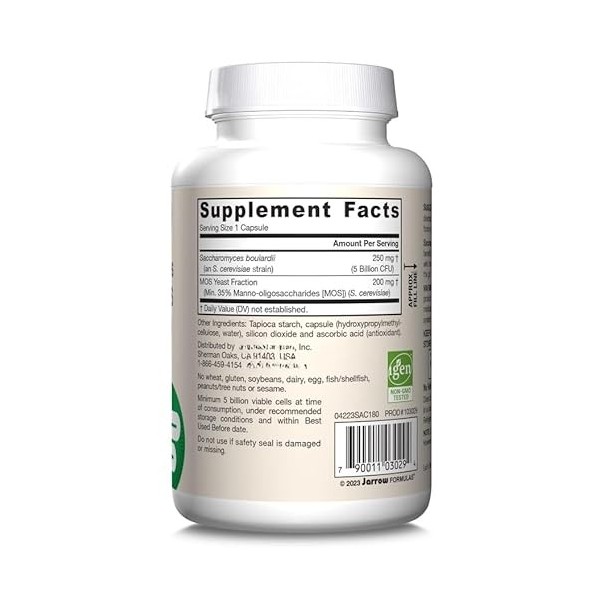 N.Omegas Formulas Saccharomyces Boulardii Plus MOS 180 gélules