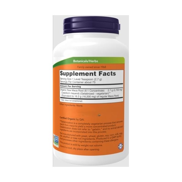 MacPowder certifié biologique, poudre végétarienne/végétalienne, 198 g