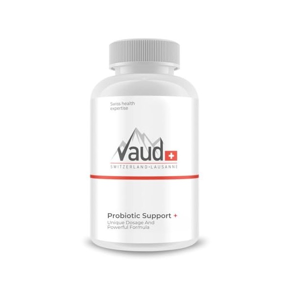 VAUD® Probiotiques - Assainissement intestinal - Hautement dosé avec 9,6 milliards de bactéries intestinales - L-glutamine -