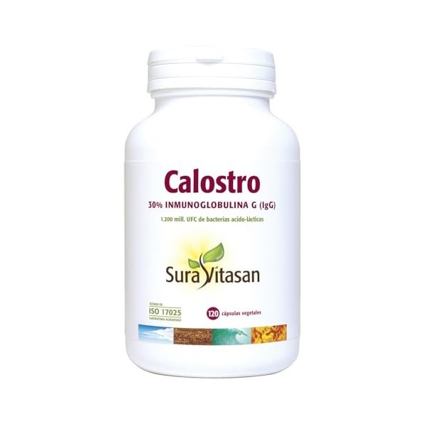 SURAVITASAN CALOSTRO 120 cap – gélules qui facilitent la supplémentation quotidienne, boîte de 120 gélules, recommandé en com