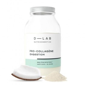 D-LAB Pro-Collagène Digestion | 1 Mois | Soutient et Améliore la Santé Gastro-intestinale, Rééquilibre avec Prébiotiques et P