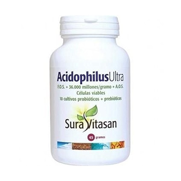 Acidophilus Ultra Poudre 45 g Sura Vitasan Bactéries et levures