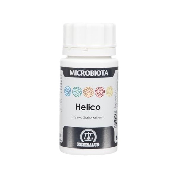 EQUISALUD MICROBIOTA HELICO 60cap. – contribue au fonctionnement normal de l’organisme au quotidien, complément complet propo