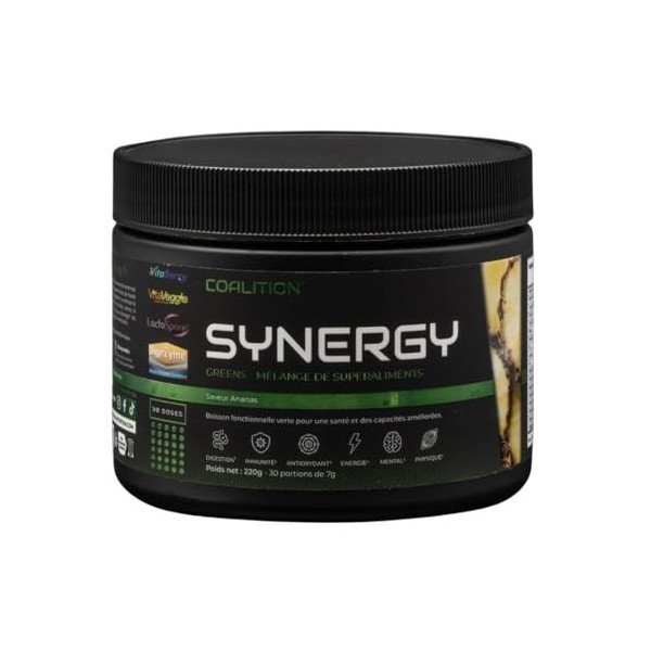 Greens SYNERGY© | Boisson superfood puissante pour soutenir la digestion, l’immunité et l’énergie | Composé alimentaire en po