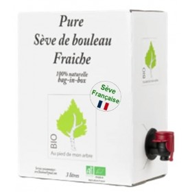SEVE DE BOULEAU Bio fraiche de qualité Française bag-in-box 3L