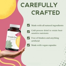 Poudre de kimchi, probiotiques, enzymes et antioxydants, superaliment de qualité supérieure pour la santé intestinale pour le