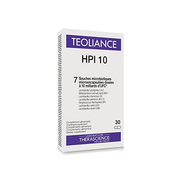 TEOLIANCE HPI 10 30cap est un complément complet proposé sous forme de gélule pratique. Il est pris régulièrement selon le do