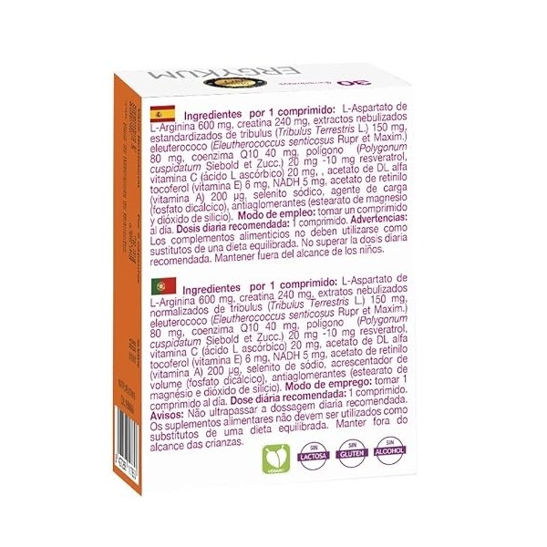BIOSERUM ERGYKUM formula reforzada 30comp. – convient à ceux qui souhaitent agir durablement sur leur bien-être, comprimés fa