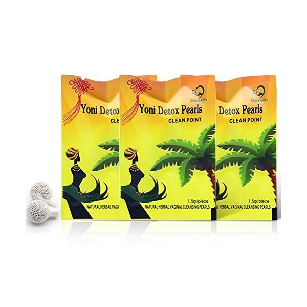 12 Perles de Yoni | Detox Vaginale, Candida, Mycose, Muguet, Vaginose Bactérienne VB, Infection à Levure, Traitement Prénatal