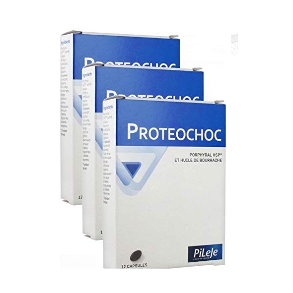 Pileje - PROTEOCHOC 12 CAPSULES PILEJE - Lot de 3 Boites de 12 Comprimés 3 