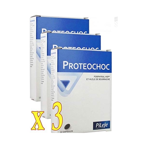 Pileje - PROTEOCHOC 12 CAPSULES PILEJE - Lot de 3 Boites de 12 Comprimés 3 