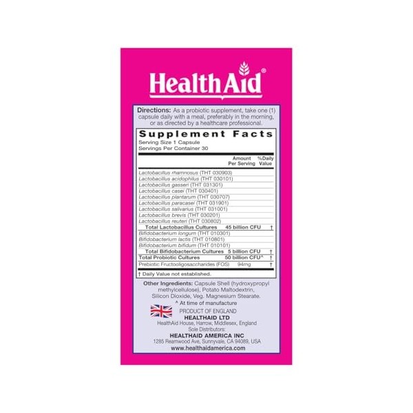 HealthAid FemProbio 30 Vegicaps