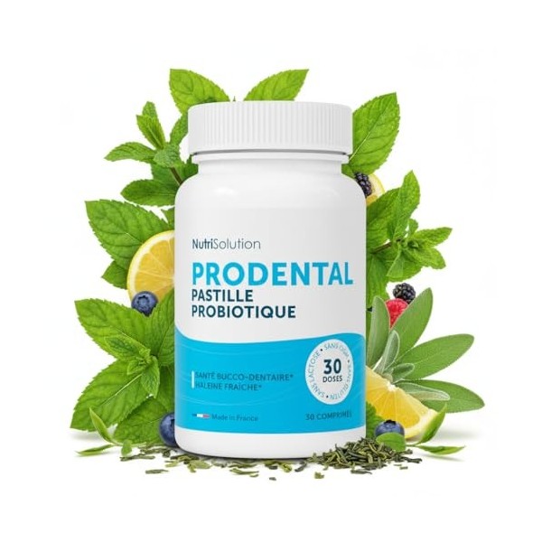 NutriSolution ProDental Probiotiques Oraux – Formule Avancée pour Gencives Saines, Dents Fortes & Haleine Fraîche Durable – 4