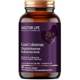 Doctor Life Goat Colostrum Colostrum de chèvre pour le soutien immunitaire Avec 26% dIgG immunoglobulines et 2% de lactoferr