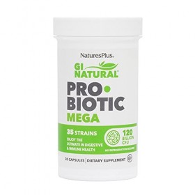 NATURESPLUS GI NATURAL probiotic mega 30cap. – complément alimentaire pour une utilisation quotidienne, boîte de 30 gélules, 
