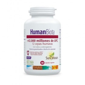 SURAVITASAN HUMAN BIOTA 30cap. refrigeracion – recommandé en complément d’une alimentation équilibrée, gélules qui facilite