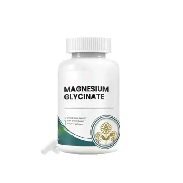 Soutient la santé nerveuse, le sommeil et la relaxation musculaire, végétalien, sans gluten | glycinate de zinc
